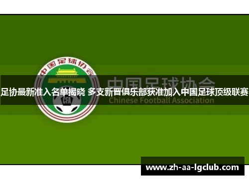 足协最新准入名单揭晓 多支新晋俱乐部获准加入中国足球顶级联赛
